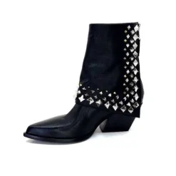 Elena iachi E3710 Cuir Noir*Femme Bottines