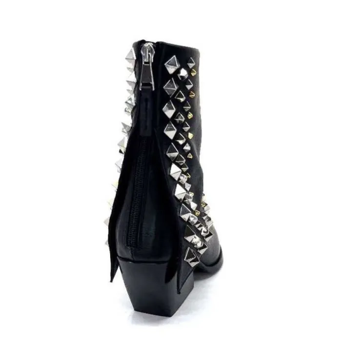 Elena iachi E3710 Cuir Noir*Femme Bottines