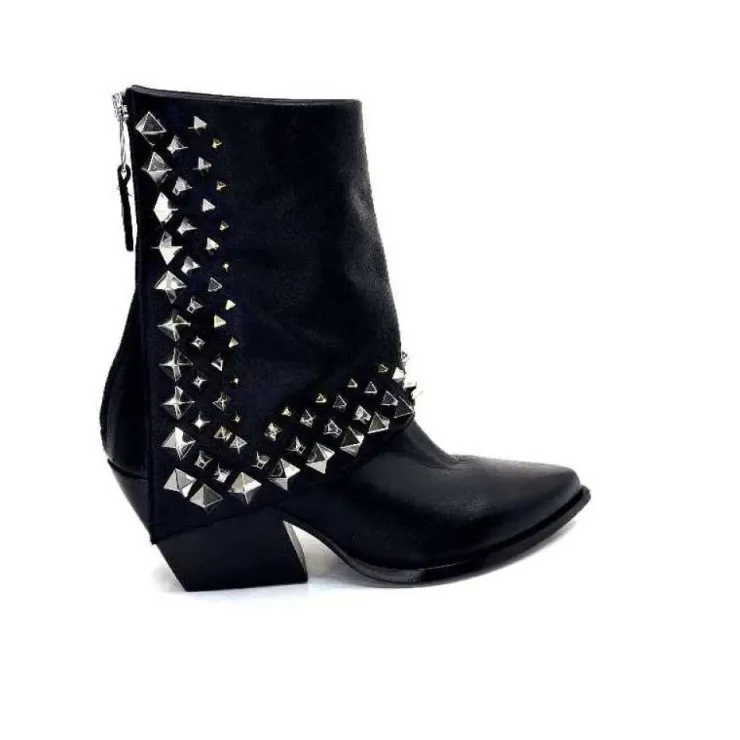 Elena iachi E3710 Cuir Noir*Femme Bottines