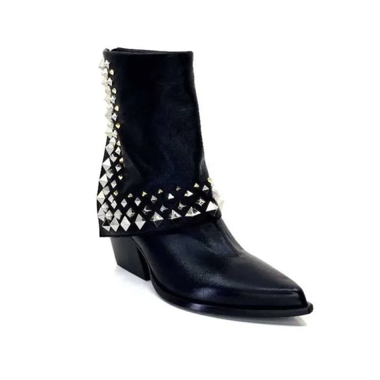 Elena iachi E3710 Cuir Noir*Femme Bottines
