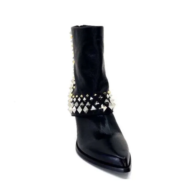 Elena iachi E3710 Cuir Noir*Femme Bottines