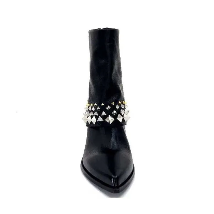 Elena iachi E3710 Cuir Noir*Femme Bottines