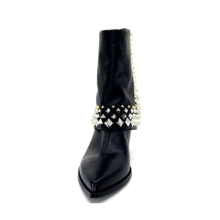 Elena iachi E3710 Cuir Noir*Femme Bottines