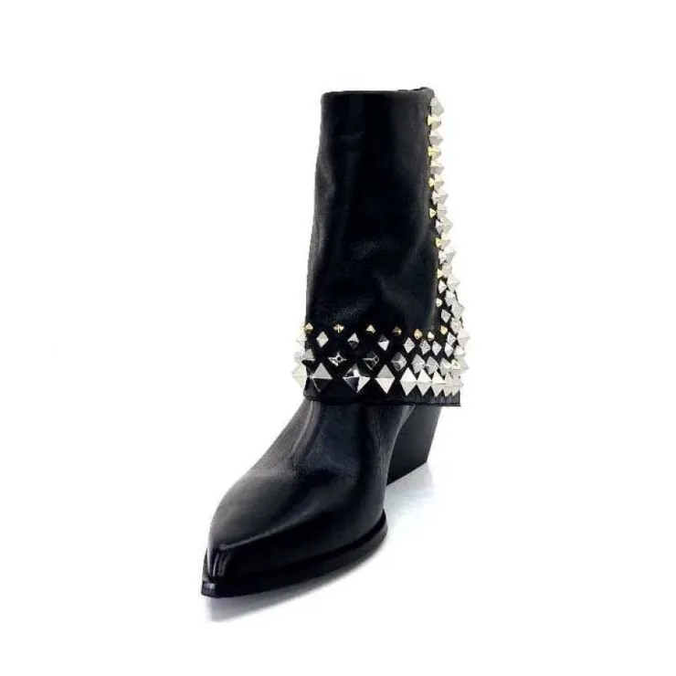 Elena iachi E3710 Cuir Noir*Femme Bottines