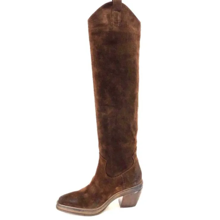 Elena iachi E3087 Daim Wash Hombre Cacao*Femme Santiags