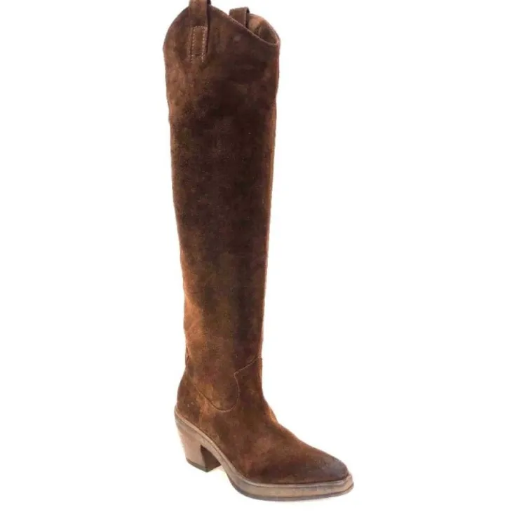 Elena iachi E3087 Daim Wash Hombre Cacao*Femme Santiags