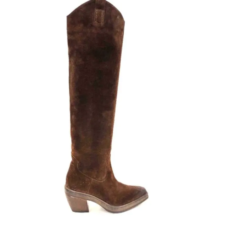 Elena iachi E3087 Daim Wash Hombre Cacao*Femme Santiags