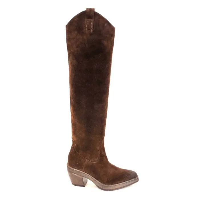 Elena iachi E3087 Daim Wash Hombre Cacao*Femme Santiags