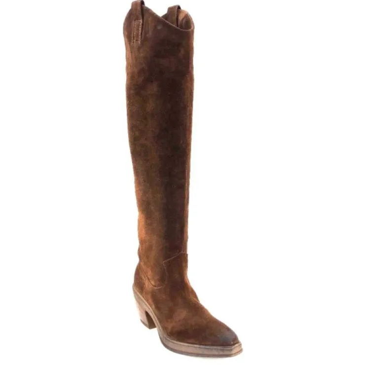 Elena iachi E3087 Daim Wash Hombre Cacao*Femme Santiags