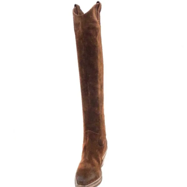 Elena iachi E3087 Daim Wash Hombre Cacao*Femme Santiags