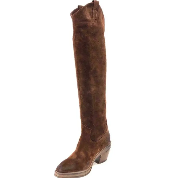 Elena iachi E3087 Daim Wash Hombre Cacao*Femme Santiags