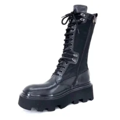 Elena iachi E2992-T Cuir Noir Textile Noir*Femme Bottines