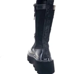 Elena iachi E2992-T Cuir Noir Textile Noir*Femme Bottines