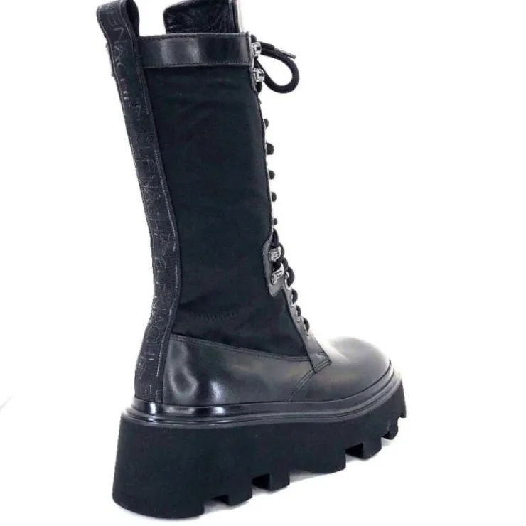 Elena iachi E2992-T Cuir Noir Textile Noir*Femme Bottines