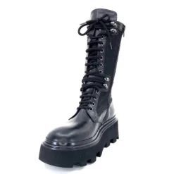 Elena iachi E2992-T Cuir Noir Textile Noir*Femme Bottines