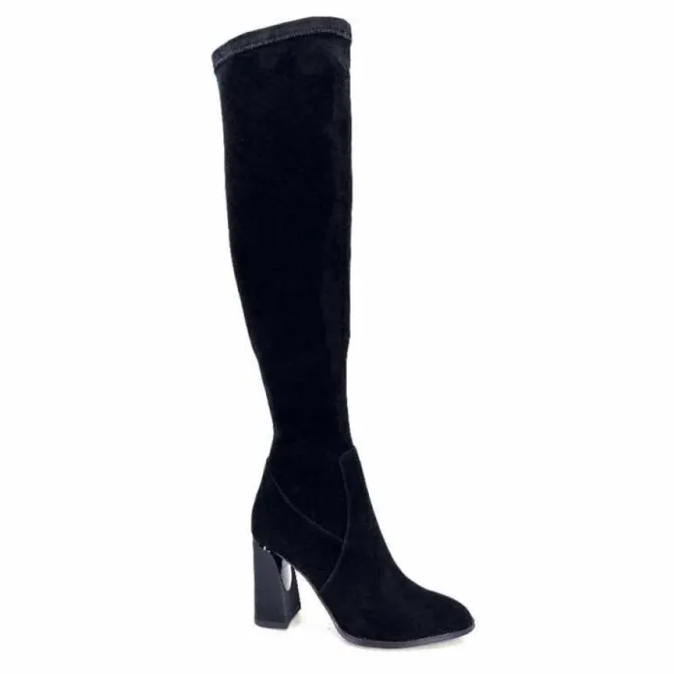 Elue Par Nous Daim Payros Noir*Femme Bottes