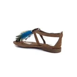Elue Par Nous Lacoeur Cuir Taupe*Femme Sandales