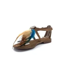 Elue Par Nous Lacoeur Cuir Taupe*Femme Sandales