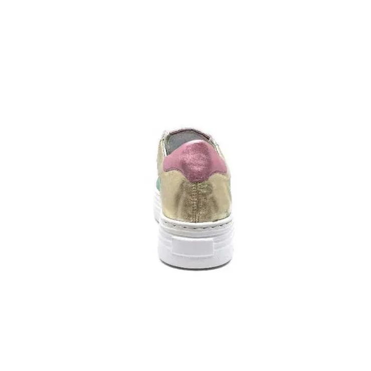 Elue Par Nous Nany Cuir Metal Vert*Femme Baskets
