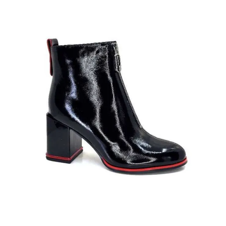 Elue Par Nous Paella Cuir Noir Vernis*Femme Bottines
