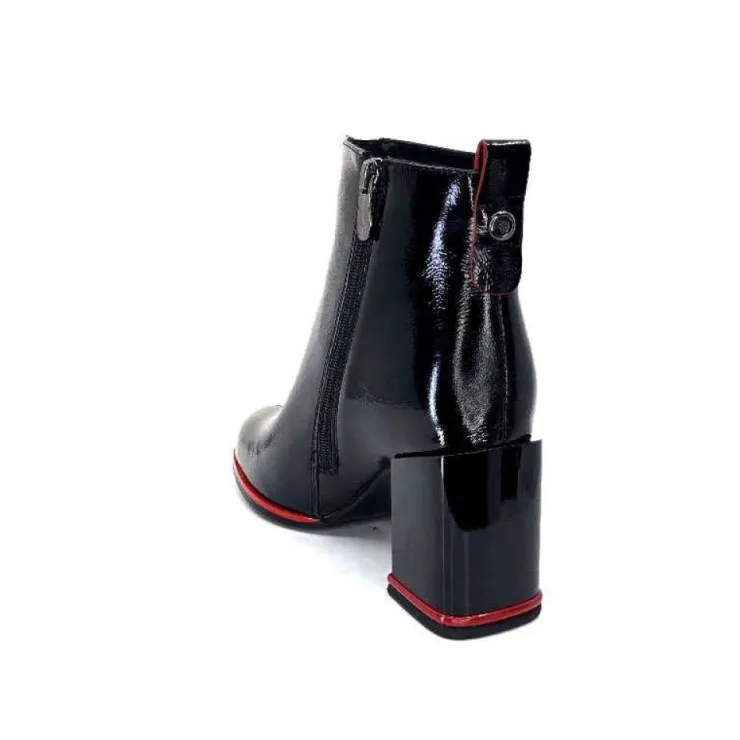 Elue Par Nous Paella Cuir Noir Vernis*Femme Bottines