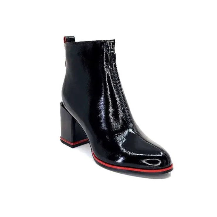 Elue Par Nous Paella Cuir Noir Vernis*Femme Bottines
