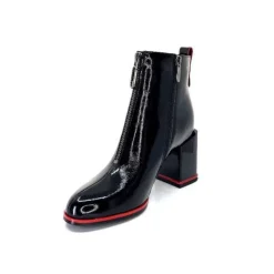 Elue Par Nous Paella Cuir Noir Vernis*Femme Bottines