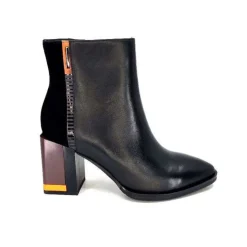 Elue Par Nous Palpe Cuir Noir*Femme Bottines