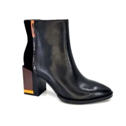 Elue Par Nous Palpe Cuir Noir*Femme Bottines