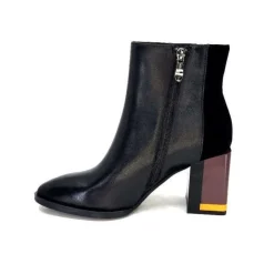 Elue Par Nous Palpe Cuir Noir*Femme Bottines
