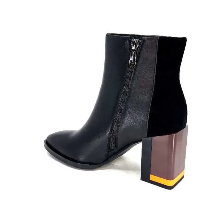 Elue Par Nous Palpe Cuir Noir*Femme Bottines