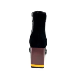 Elue Par Nous Palpe Cuir Noir*Femme Bottines