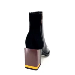 Elue Par Nous Palpe Cuir Noir*Femme Bottines