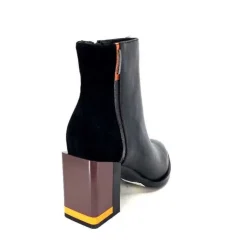 Elue Par Nous Palpe Cuir Noir*Femme Bottines