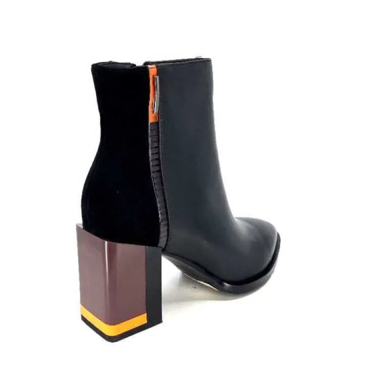 Elue Par Nous Palpe Cuir Noir*Femme Bottines
