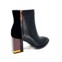 Elue Par Nous Palpe Cuir Noir*Femme Bottines