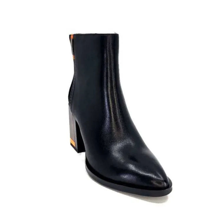 Elue Par Nous Palpe Cuir Noir*Femme Bottines