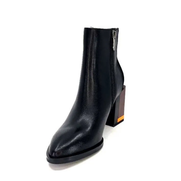 Elue Par Nous Palpe Cuir Noir*Femme Bottines