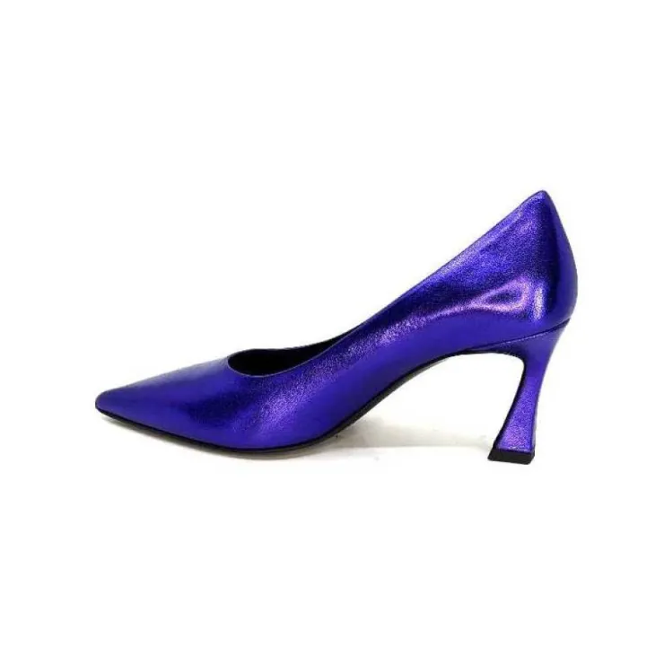 moon flower - enzo di martino Enzo Di Martino Eli 702 Cuir Metallique Violet*Femme Escarpins