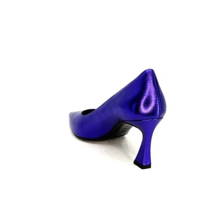 moon flower - enzo di martino Enzo Di Martino Eli 702 Cuir Metallique Violet*Femme Escarpins