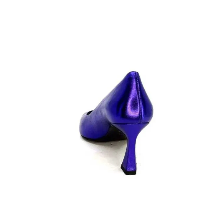 moon flower - enzo di martino Enzo Di Martino Eli 702 Cuir Metallique Violet*Femme Escarpins