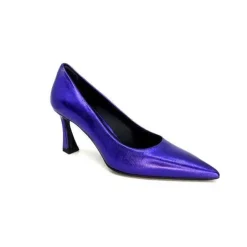 moon flower - enzo di martino Enzo Di Martino Eli 702 Cuir Metallique Violet*Femme Escarpins
