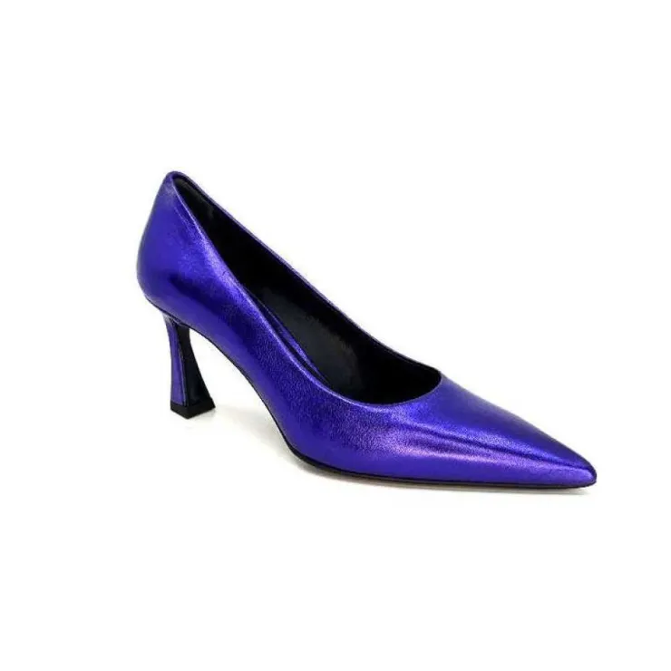 moon flower - enzo di martino Enzo Di Martino Eli 702 Cuir Metallique Violet*Femme Escarpins