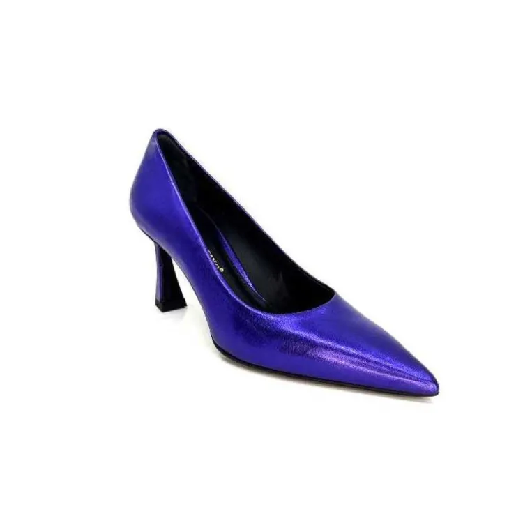 moon flower - enzo di martino Enzo Di Martino Eli 702 Cuir Metallique Violet*Femme Escarpins
