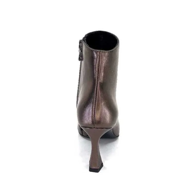 moon flower - enzo di martino Enzo Di Martino Eli 705 Cuir Bronze*Femme Bottines