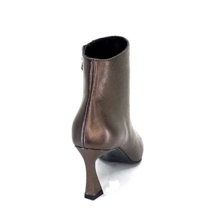 moon flower - enzo di martino Enzo Di Martino Eli 705 Cuir Bronze*Femme Bottines