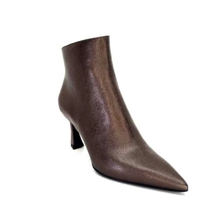 moon flower - enzo di martino Enzo Di Martino Eli 705 Cuir Bronze*Femme Bottines