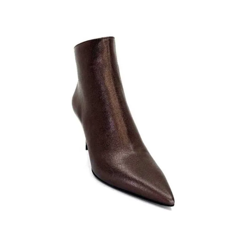 moon flower - enzo di martino Enzo Di Martino Eli 705 Cuir Bronze*Femme Bottines