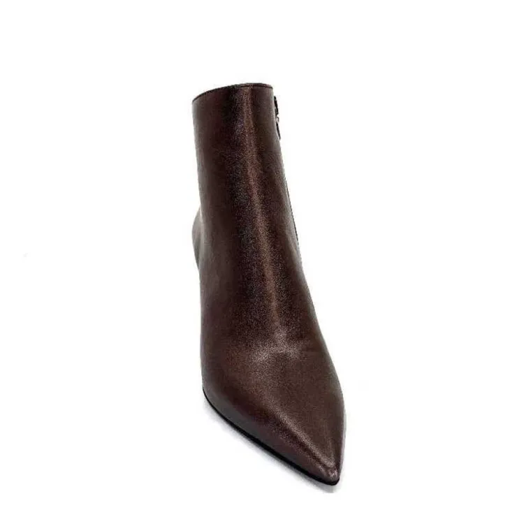 moon flower - enzo di martino Enzo Di Martino Eli 705 Cuir Bronze*Femme Bottines