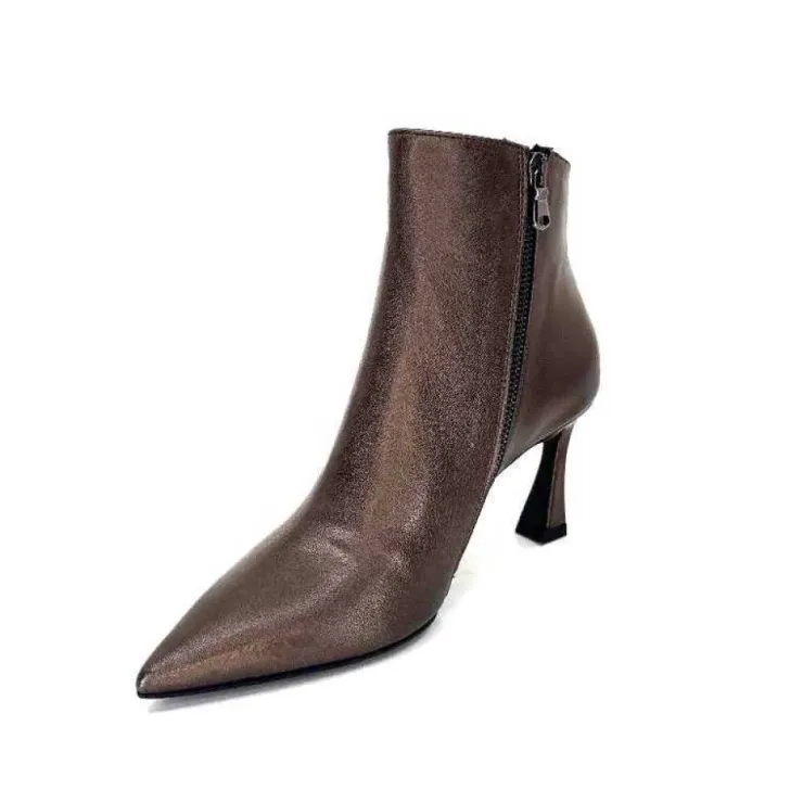 moon flower - enzo di martino Enzo Di Martino Eli 705 Cuir Bronze*Femme Bottines